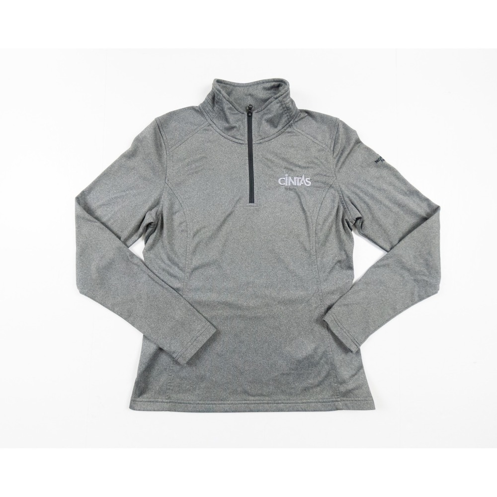 The North Face Sweater Womens Small Gray 1/4 Zip Pullover Lightweight Activewear - Picture 1 of 13